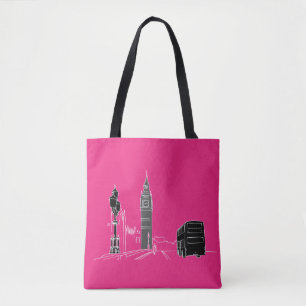 London Neon Moderne Pop-Art Skizze Schwarz Cool
