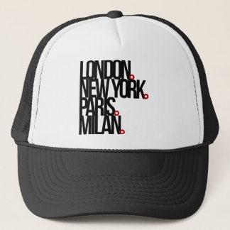 London New York Paris Mailand Truckerkappe