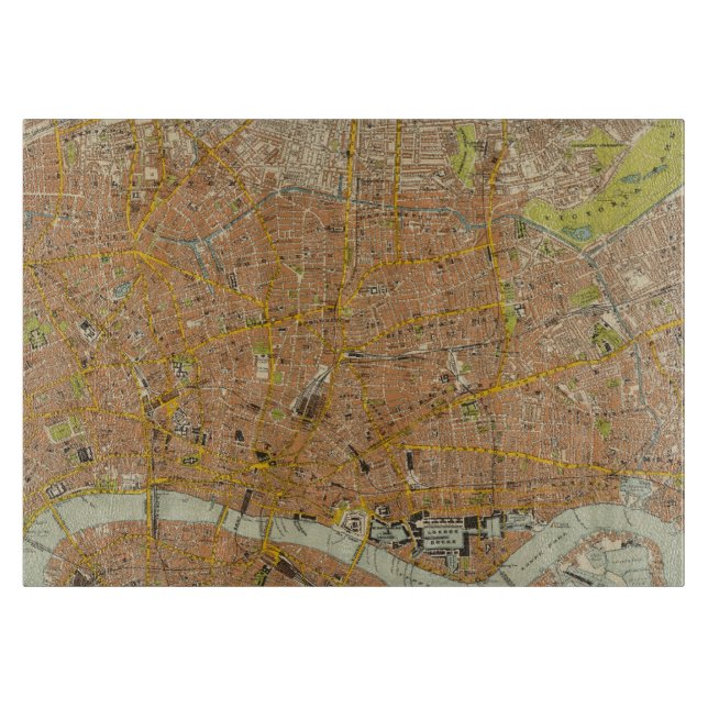 London Nordost Schneidebrett (Vorderseite)