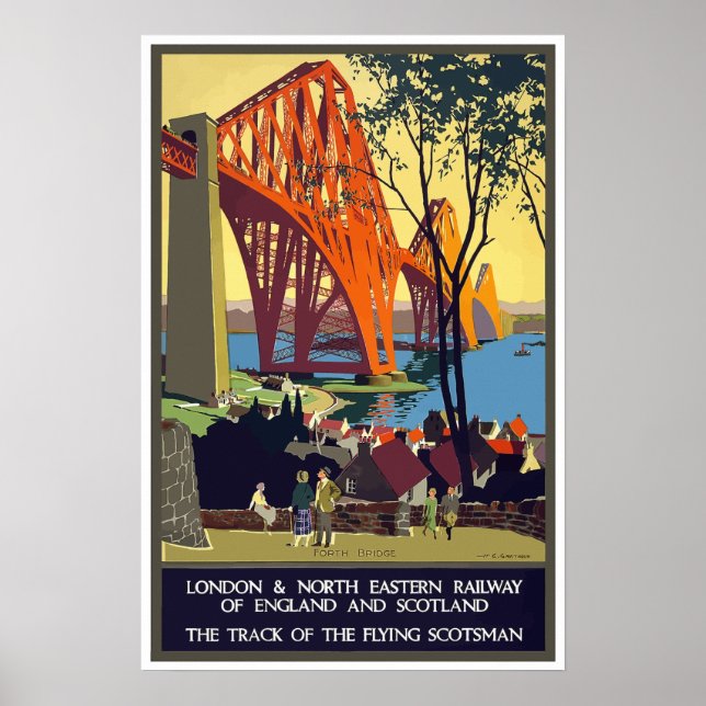 London & North Eastern Railway Vintage Travel Poster (Vorne)