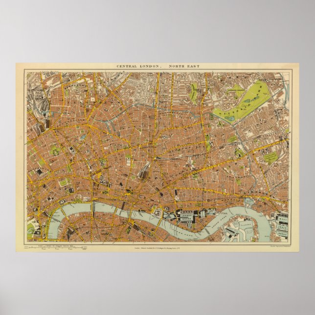 London Northeast Poster (Vorne)