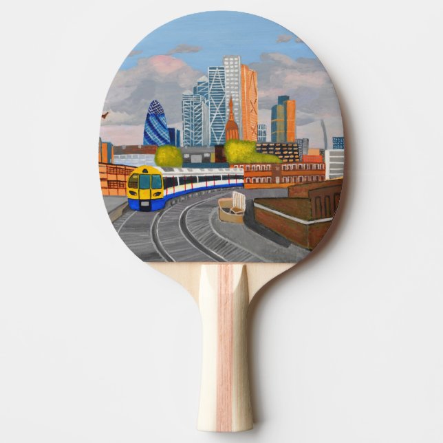 London Overground Ping Pong Paddles Tischtennis Schläger (Vorderseite)