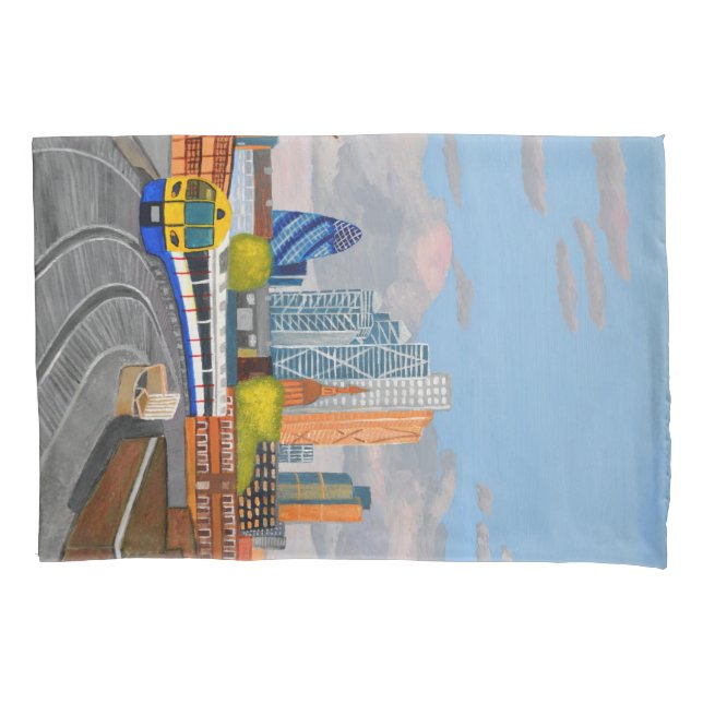 London Overground Train Pillowcase Kissenbezug (Vorderseite)
