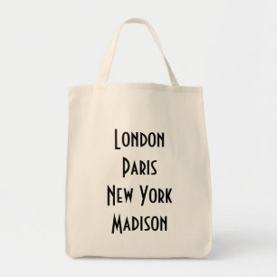 London Paris New York Madison Tragetasche