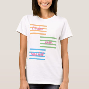 London, Paris und New York Design T-Shirt