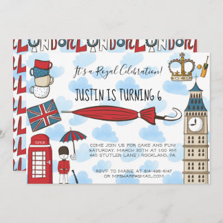 London - Party Einladung