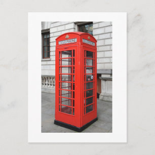 London Phone Box Postkarte
