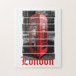 London Phone Box Vintag Souvenir Puzzle