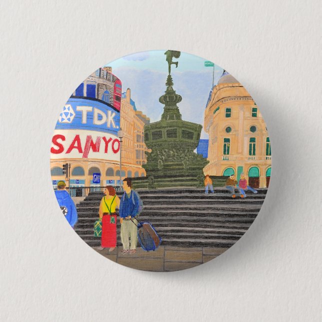 London, Piccadilly Circus Button (Vorderseite)