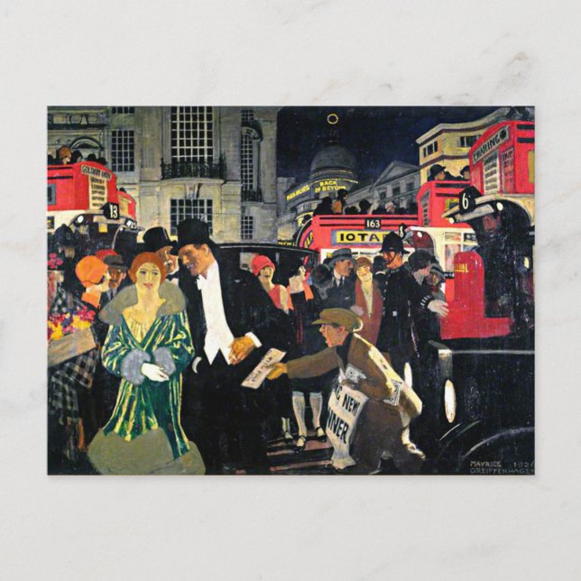 London, Piccadilly Postkarte (Vorderseite)