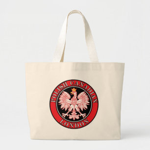 London Polnischer Adler Jumbo Stoffbeutel