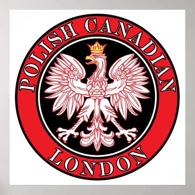 London Polnischer Adler Poster (Vorne)