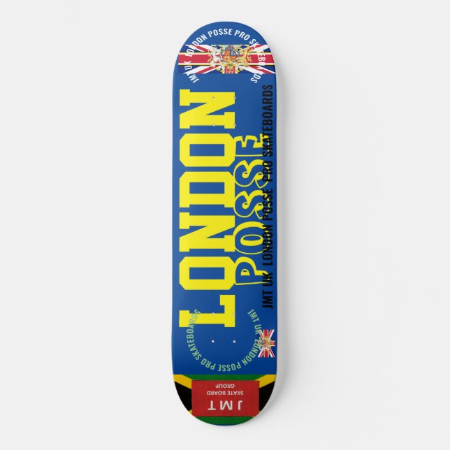 LONDON POSSE 8 1/4" Skateboard Deck (Vorderseite)