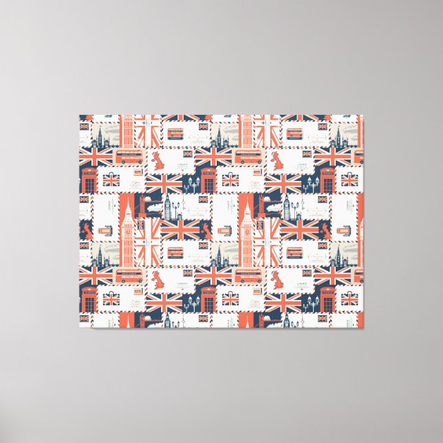 London Post Canvas Print Leinwanddruck (Vorderseite)