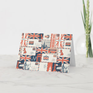 London Post Greeting Card (Blank) Dankeskarte