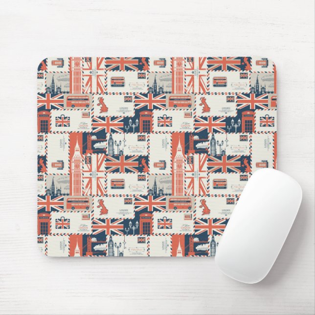 London Post Mauspad (Mit Mouse)