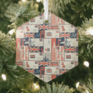 London Post Ornament Aus Glas