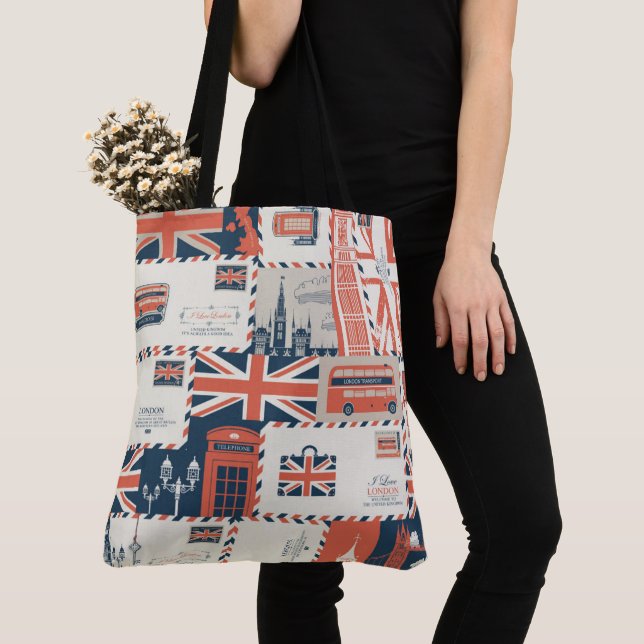 London Post Tasche (Von Nahem)