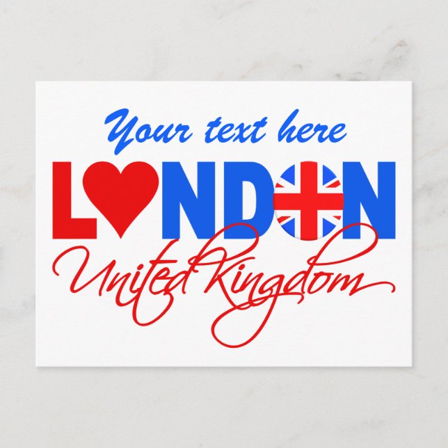 London Postcard - anpassen! Postkarte (Vorderseite)