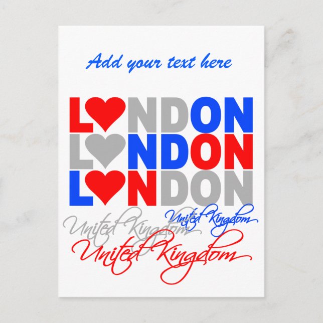 London Postcard - anpassen! Postkarte (Vorderseite)