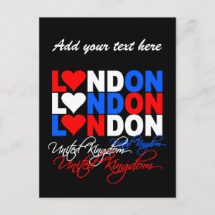 London Postcard - anpassen! Postkarte