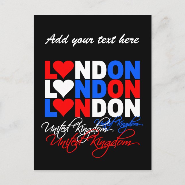 London Postcard - anpassen! Postkarte (Vorderseite)
