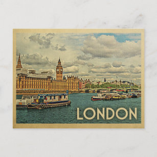 London Postcard England Vintage Travel Postkarte