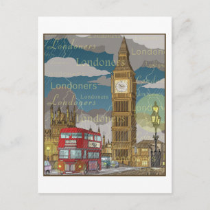 London Postcard Postkarte