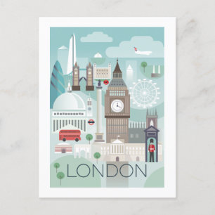 London Postcard Postkarte