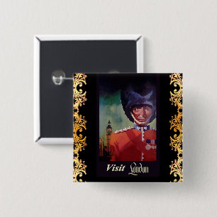 London Poster Button
