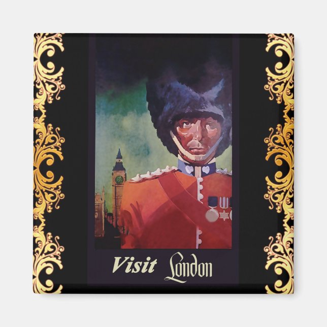 London Poster Magnet (Vorne)