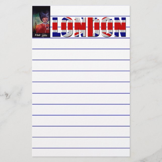 London Poster Stationery Briefpapier (Vorderseite)