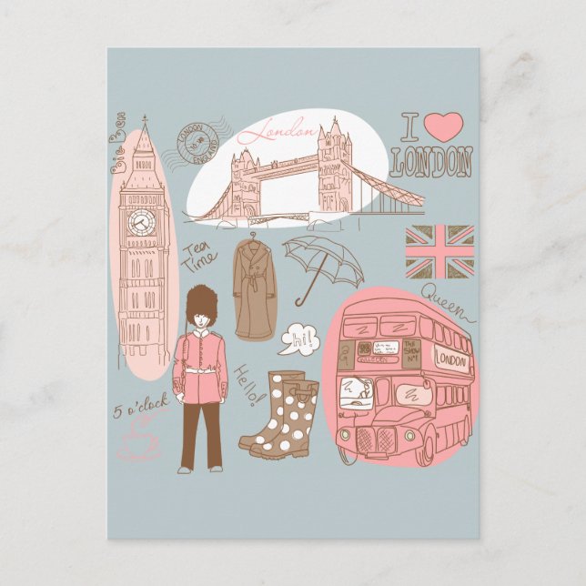 London Postkarte (Vorderseite)