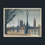 London Postkarte<br><div class="desc">Anderson Design Group ist eine preisgekrönte Illustrations- und Designfirma in Nashville,  Tennessee. Der Gründer Joel Anderson leitet ein Team talentierter Künstler,  um originale Posterkunst zu kreieren,  die wie Vintage Werbedrucke von den 1920er bis 1960er Jahren aussieht.</div>