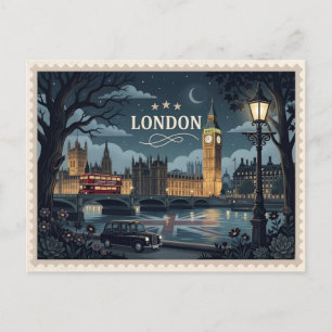 London Postkarte England Vintage Reise