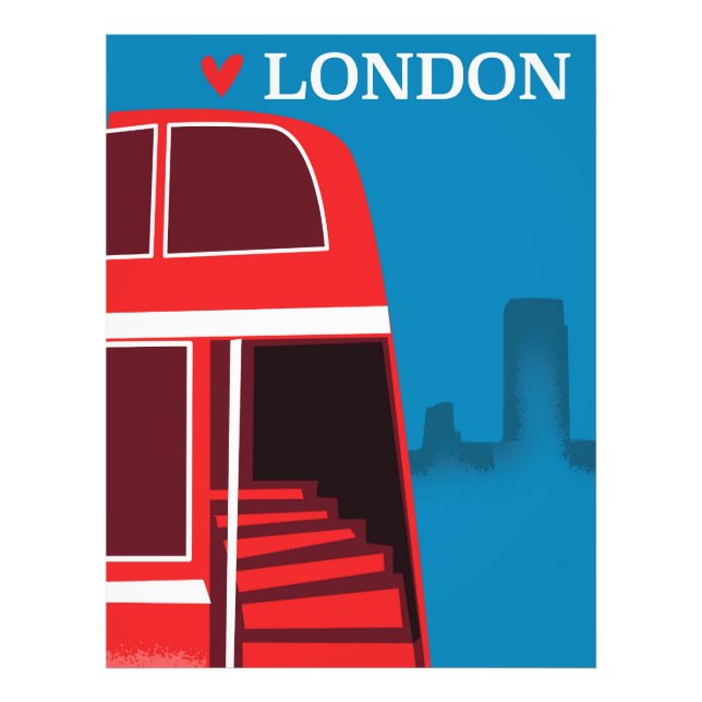 London Red Bus Fotodruck (Vorne)