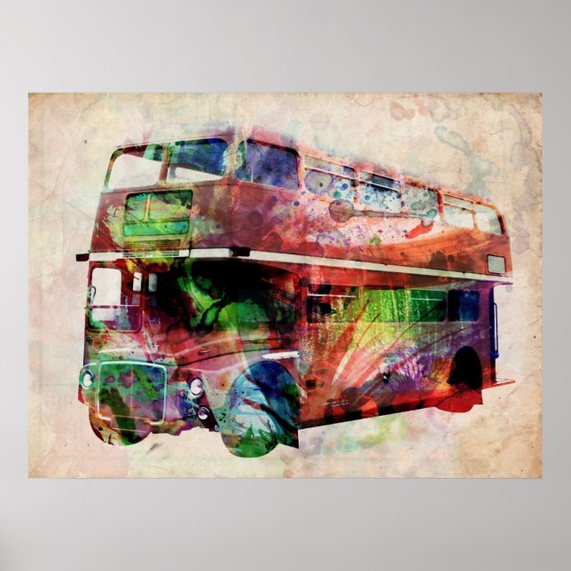 London Red Bus Poster (Vorne)
