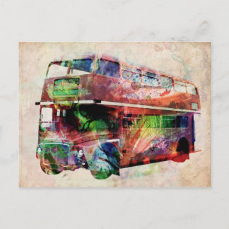 London Red Bus Postkarte