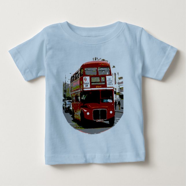 London Red Bus Routemaster Buses Baby T-shirt (Vorderseite)
