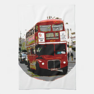 London Red Bus Routemaster Buses Geschirrtuch