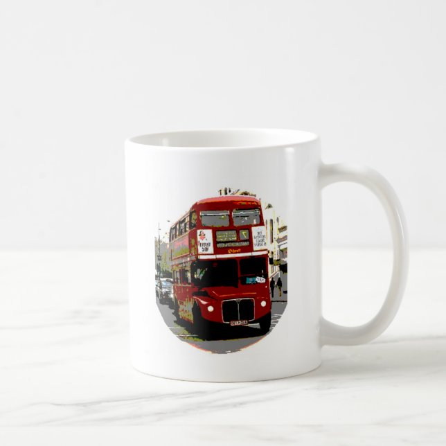 London Red Bus Routemaster Buses Kaffeetasse (Rechts)