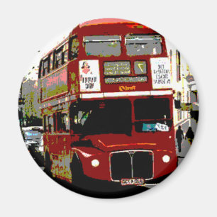 London Red Bus Routemaster Buses Magnet