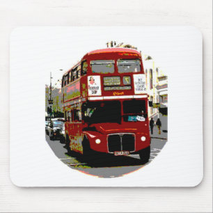 London Red Bus Routemaster Buses Mousepad