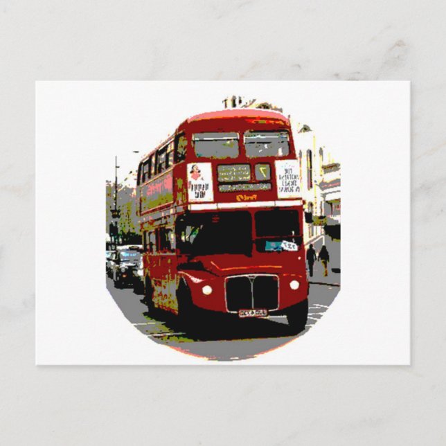 London Red Bus Routemaster Buses Postkarte (Vorderseite)