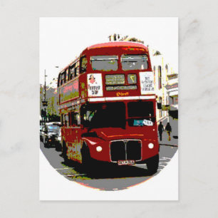 London Red Bus Routemaster Buses Postkarte