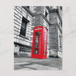 London Red Phone Booth Postcard Postkarte