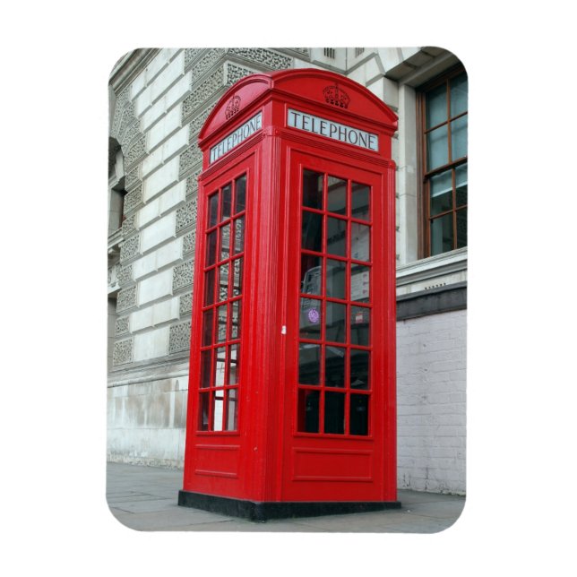 London Red Phone Box Magnet (Vertikal)