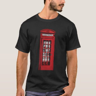 London Red Telefone Booth Vintag Lovers T-Shirt