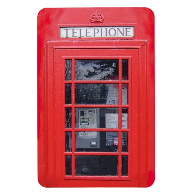London Red Telefone Box Magnet (Vertikal)