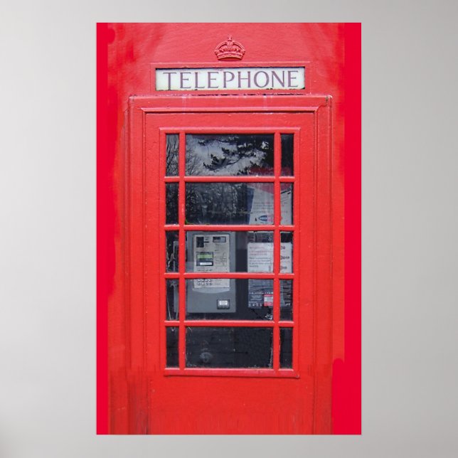 London Red Telefone Box Poster (Vorne)